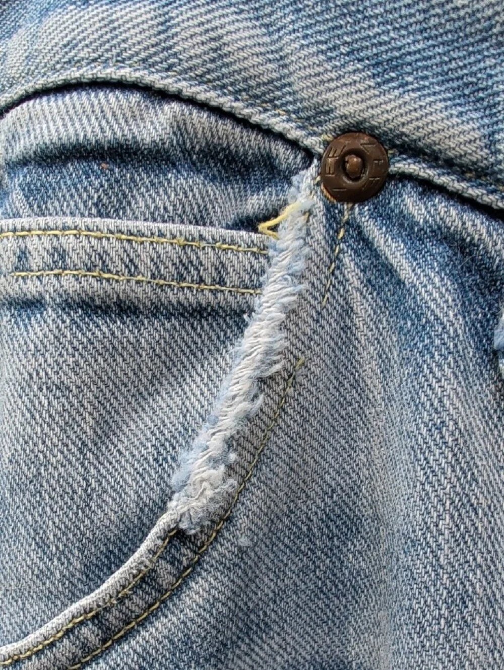Vintage Lee Riders Relaxed Light Blue Men’s Jeans Denim Button Fly